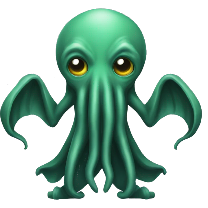 Cthulhu posing T-pose emoji
