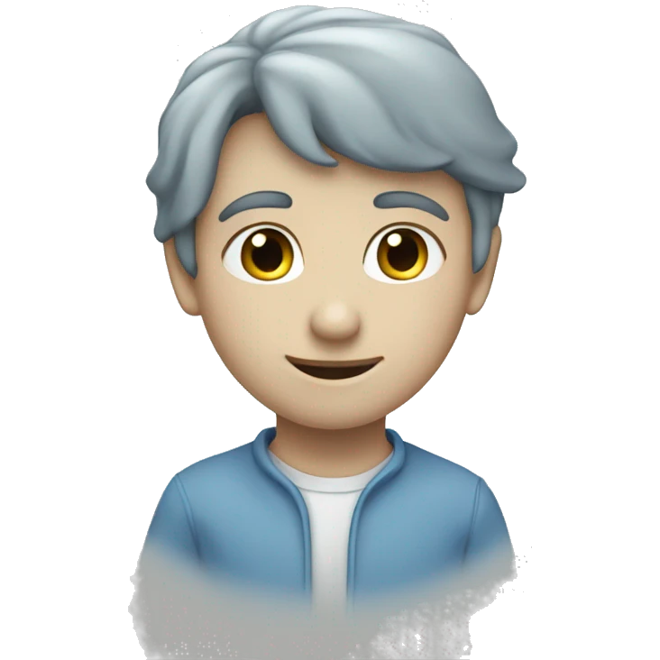 Heart-coloured-pastel-grey-blue-shade emoji