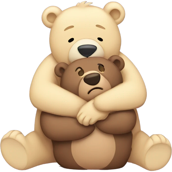 Bears hugging  emoji
