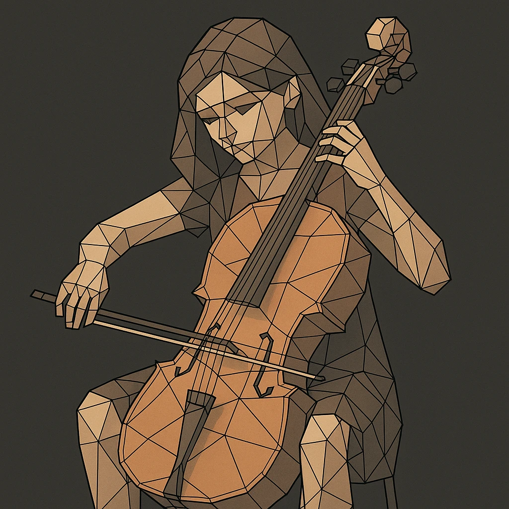 girl playing cello emoji