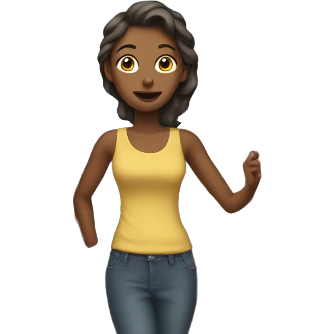 woman opens a door emoji