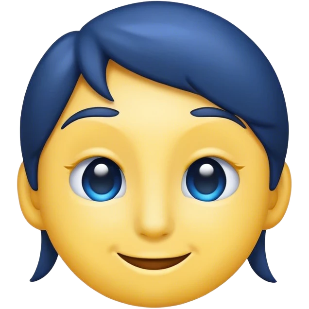 Dark blue wink emoji  emoji
