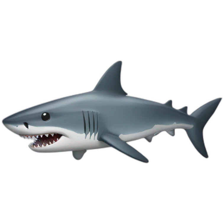 Shark eat fish emoji