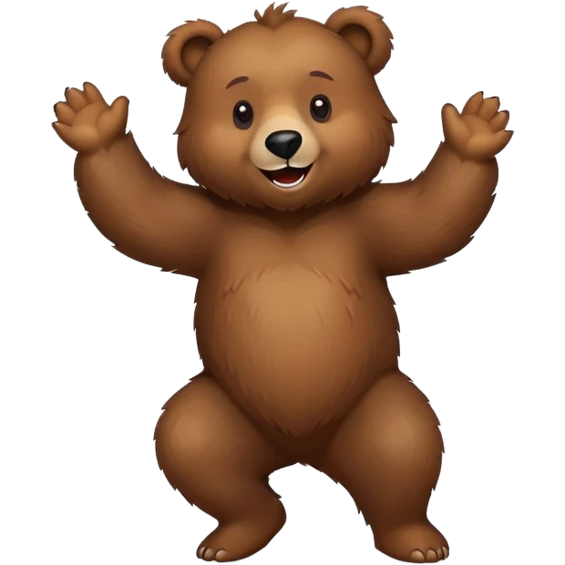brown bear dancing emoji