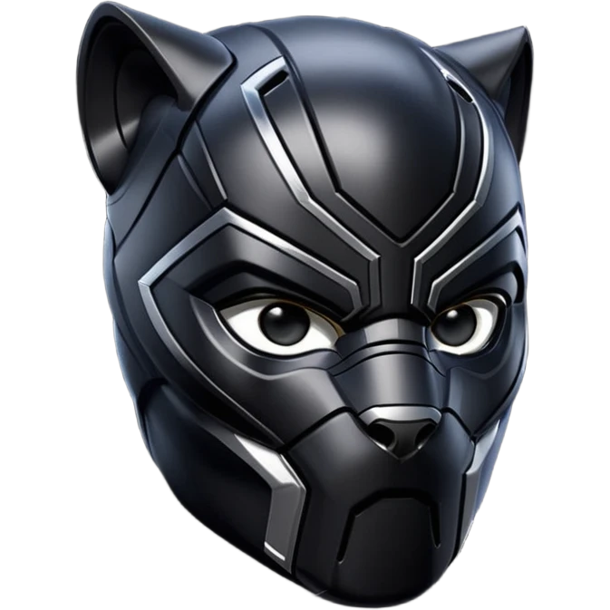 Black panther helmet emoji