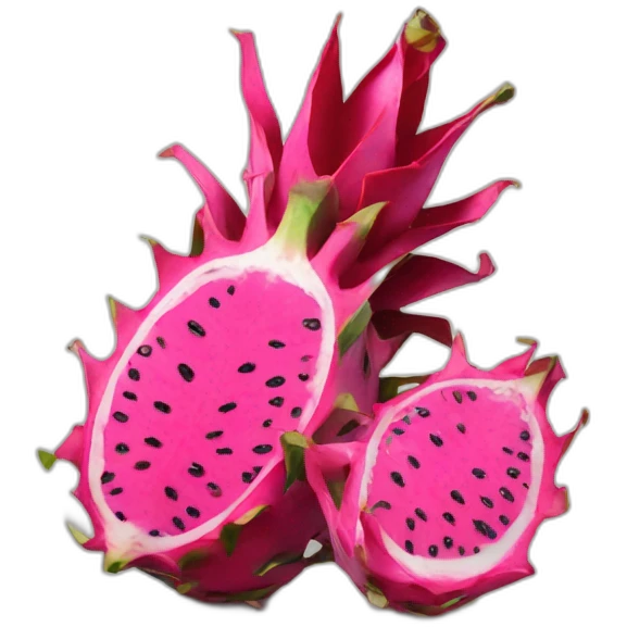 dragonfruit sliced emoji
