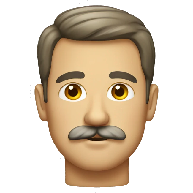 German guy with short mustach emoji