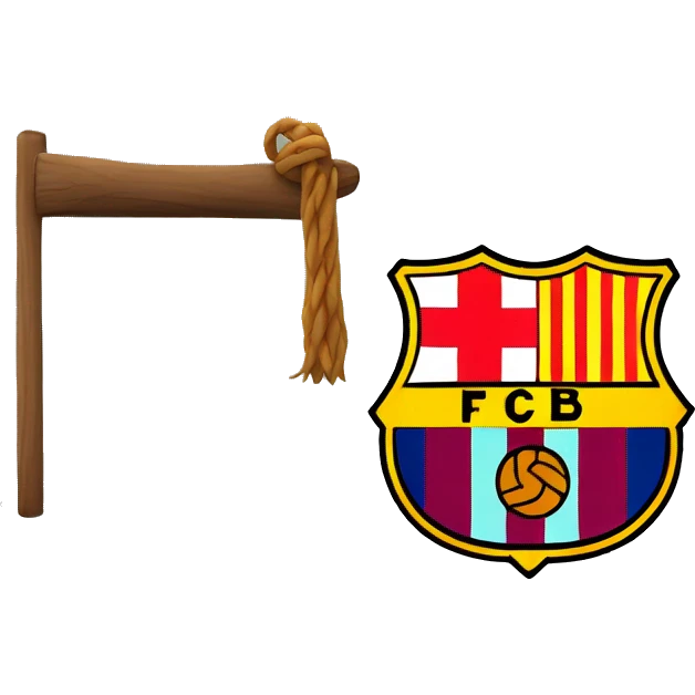 Fc Barcelona logo emoji