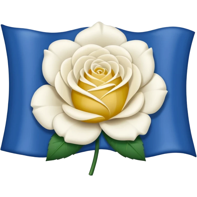 Yorkshire flag (white rose on blue background) emoji