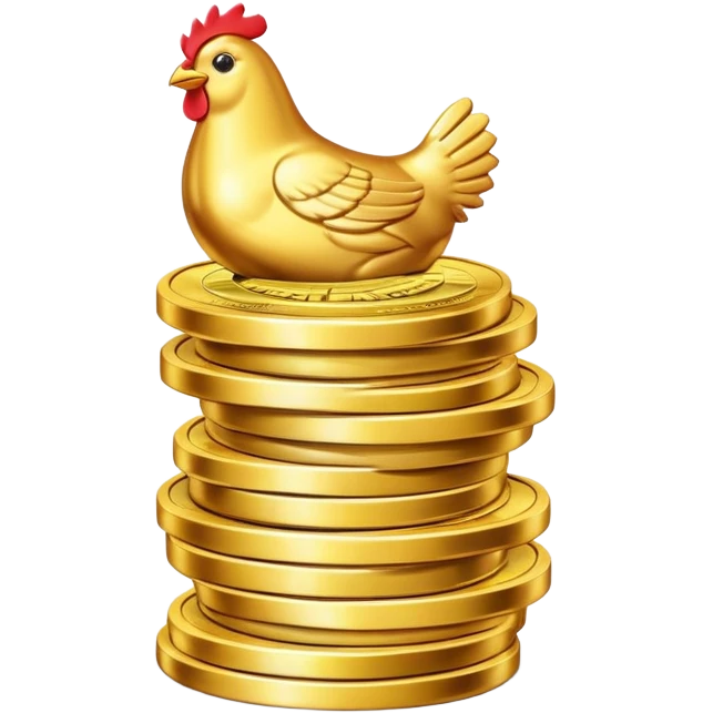 Chicken money emoji