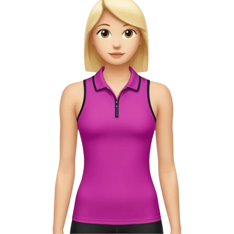 Collared athletic tank top  emoji