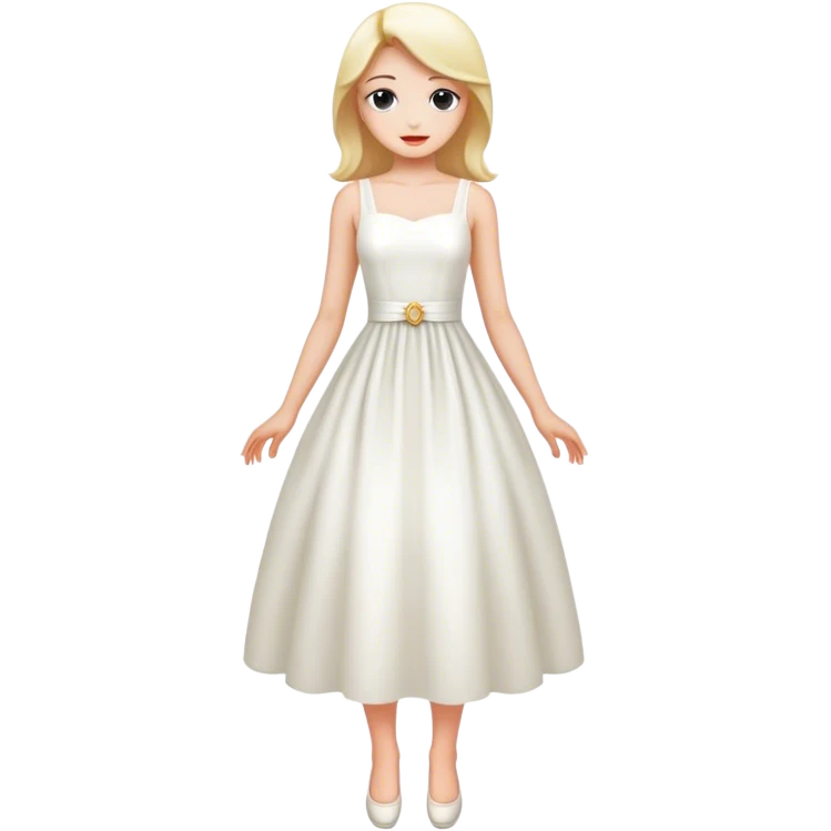 white dress emoji