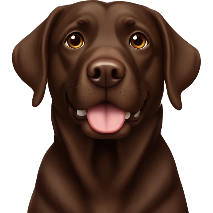 The chocolate Labradors  emoji