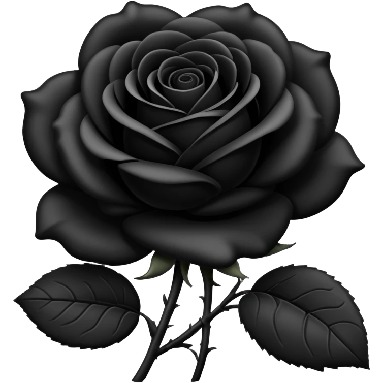 Black rose emoji