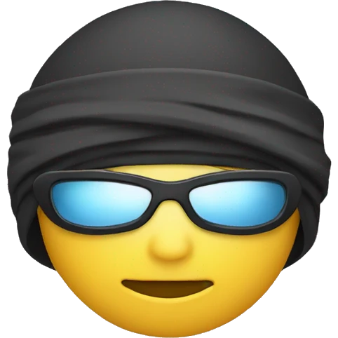 Ninja avec 2 lunette et soleil emoji