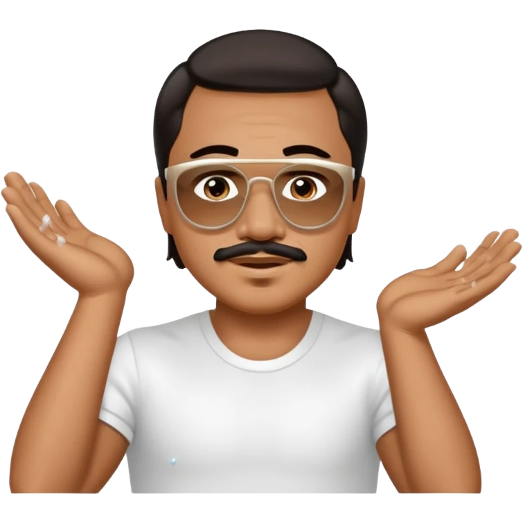 Salt baes hands as he does the salt thing emoji