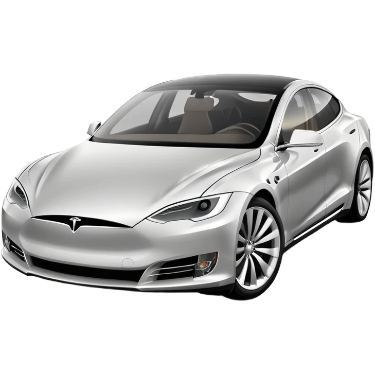 Tesla Model S electric car emoji