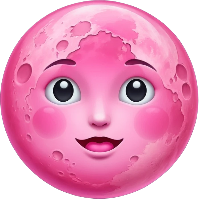 pink moon emoji emoji