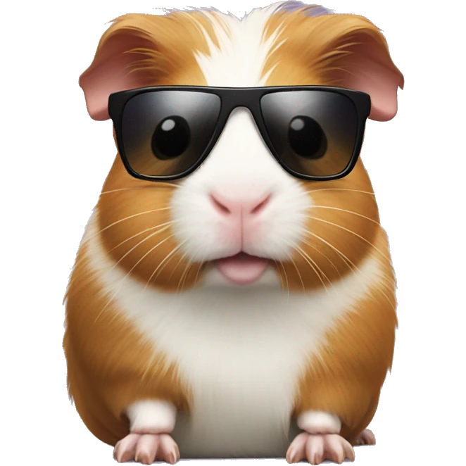 Guinea Pig wearing sunglasses  emoji