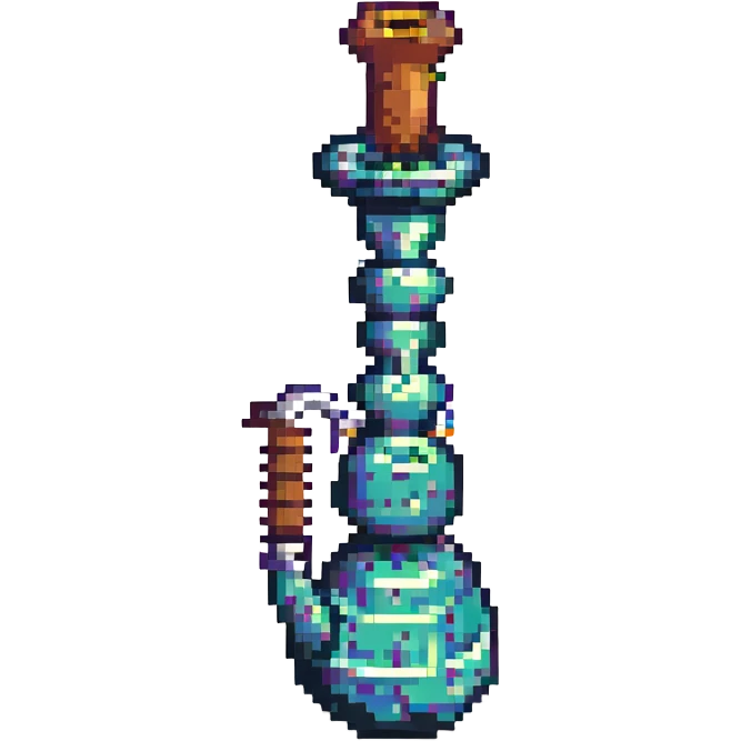 hookah, pixel art style emoji