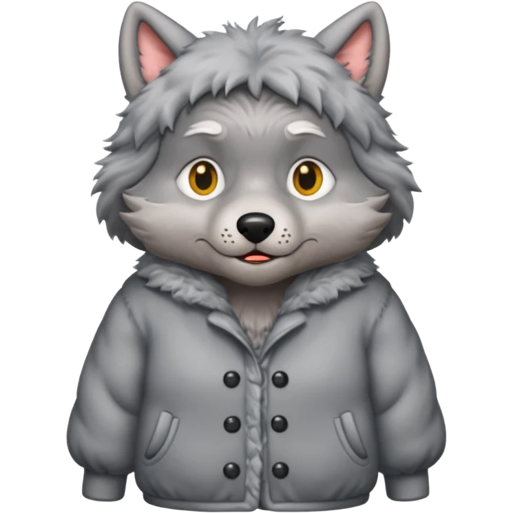 The big bad wolf put on Grandma's clothes. emoji