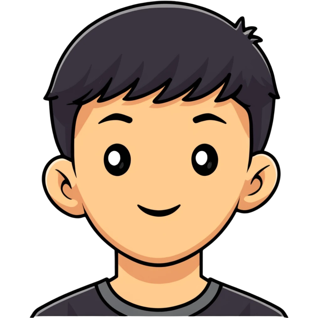 Asian descent boy face emoji