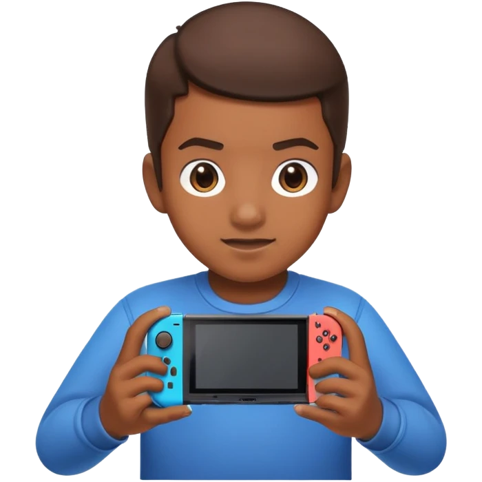 Kid playing Nintendo Switch 2 emoji