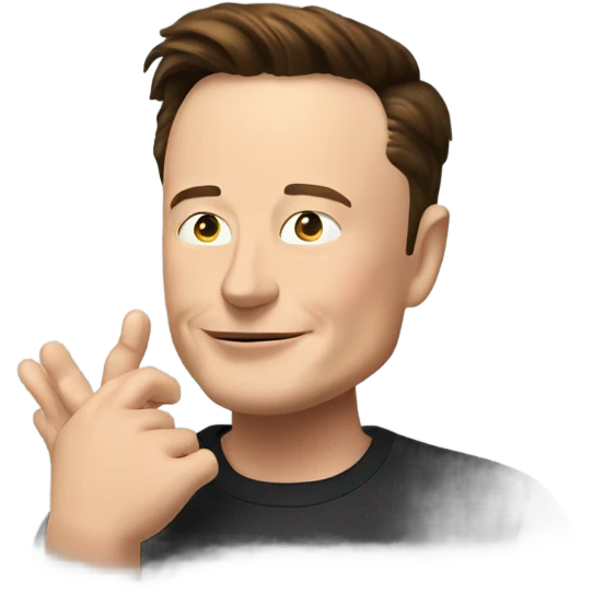 elon musk rubbing hands  emoji
