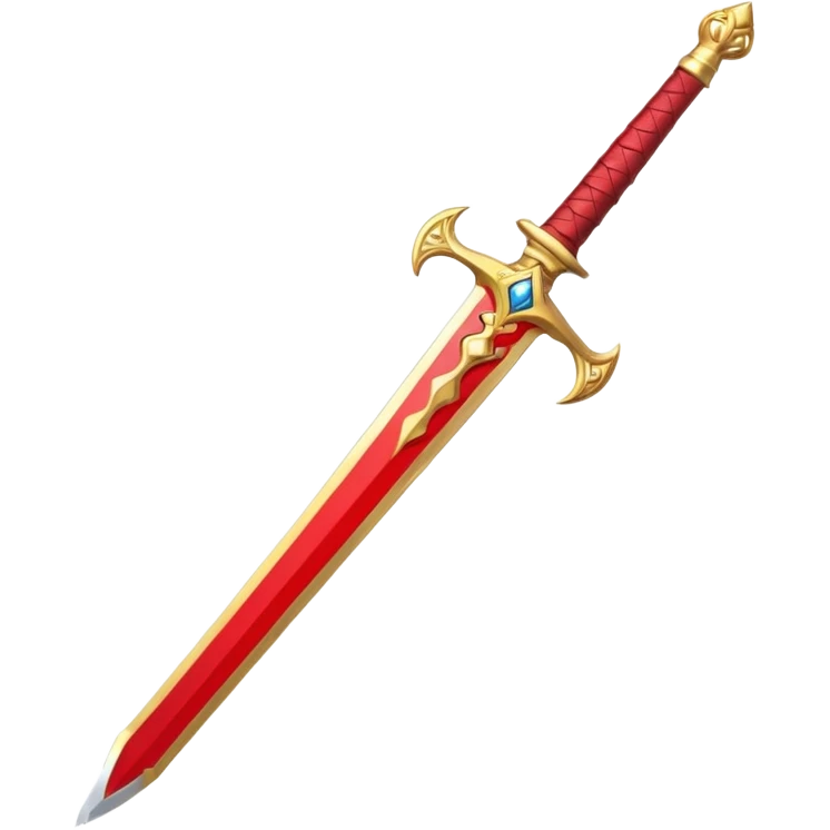 red and gold sword emoji
