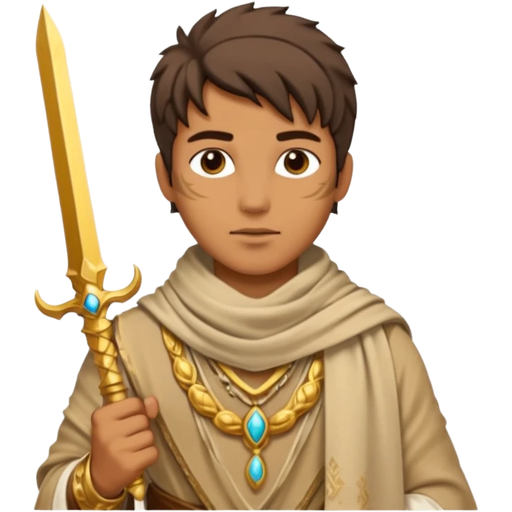 Desert Prince – sand scarf + gold dagger,Golden Princes. emoji