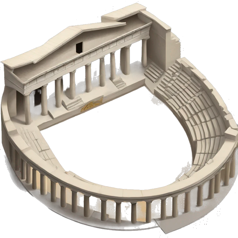 Greek Epidauros theatre emoji