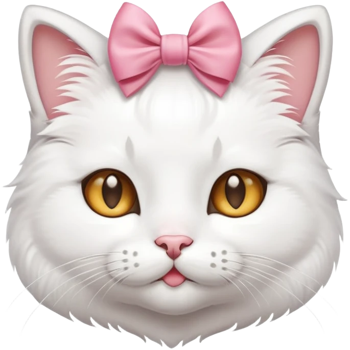 cute cat with bow on head emoji