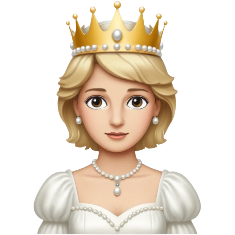 standing, Princess Diana with a crown emoji