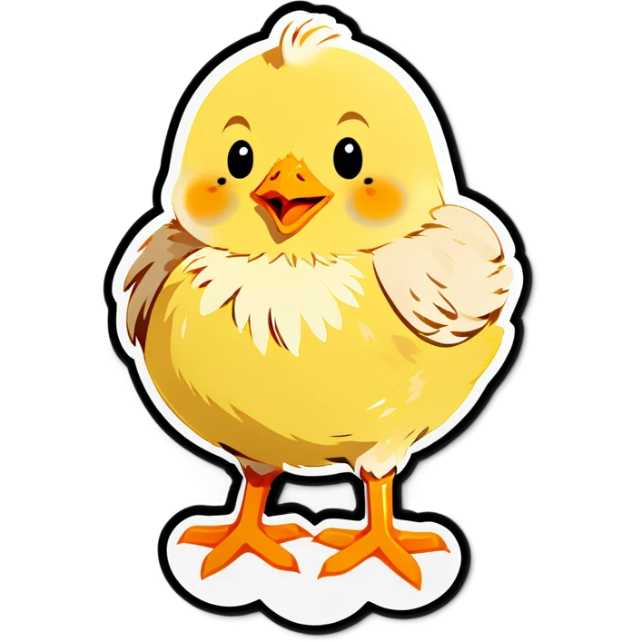 Happy chick emoji