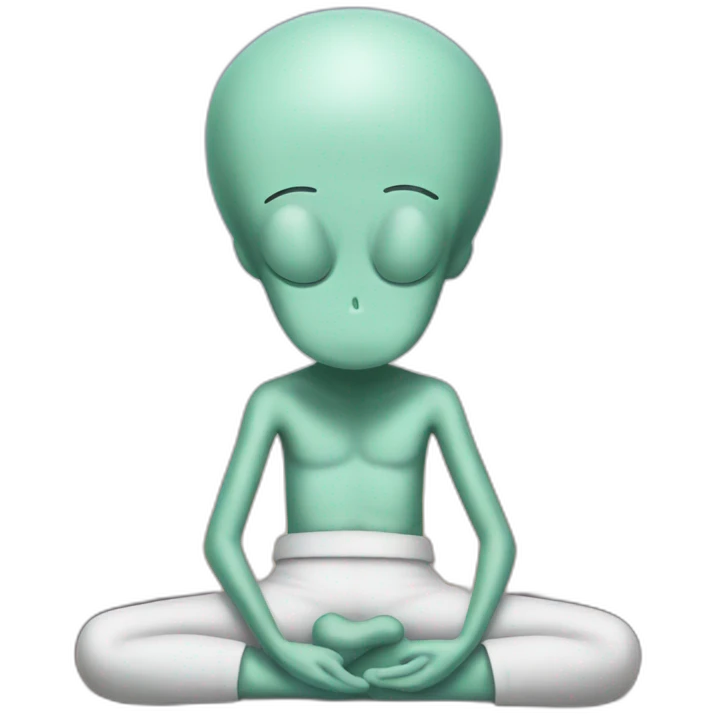 Squidward doing a meditation emoji