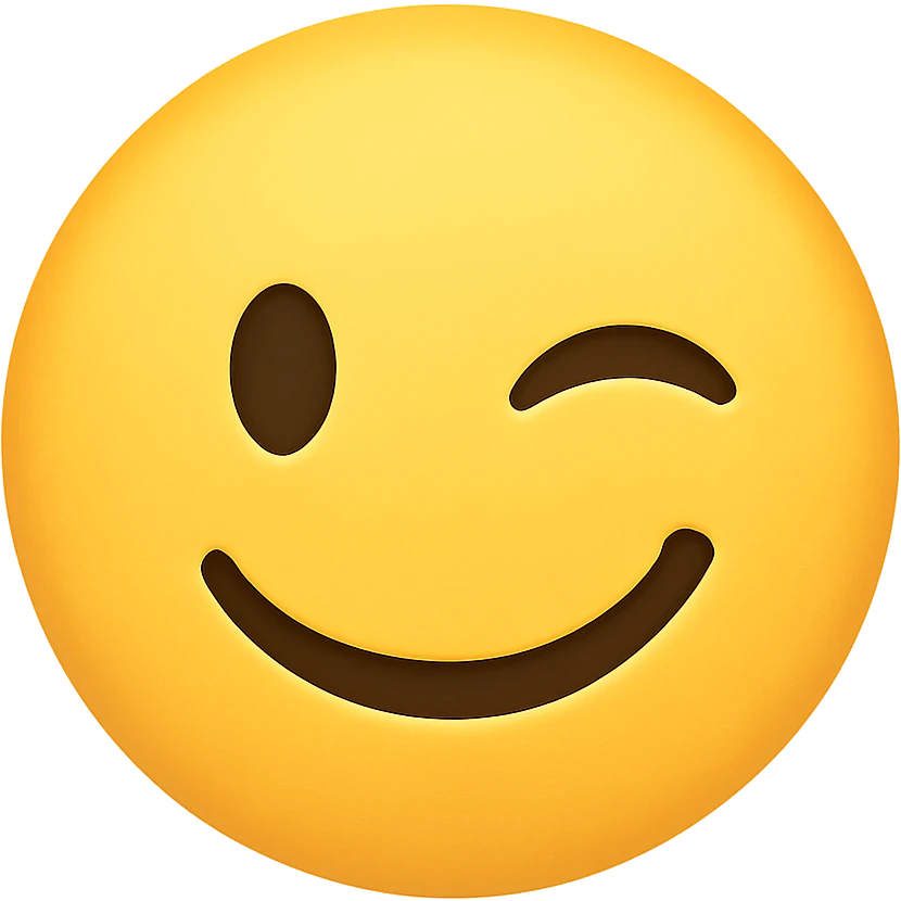 winking face emoji emoji