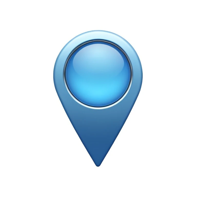 blue location pin emoji