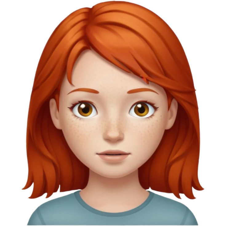Red head girl emoji