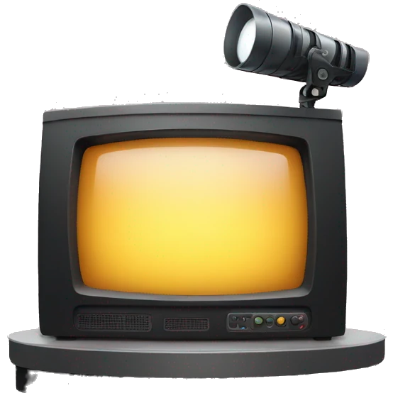 Tv studio stage with stage light emoji