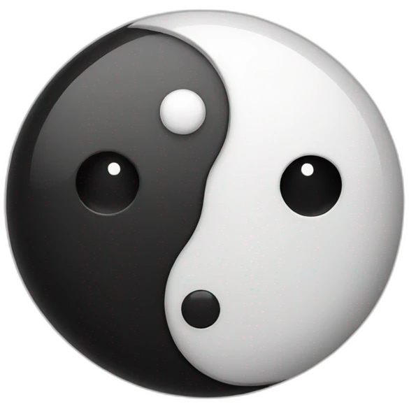 Yin yang emoji