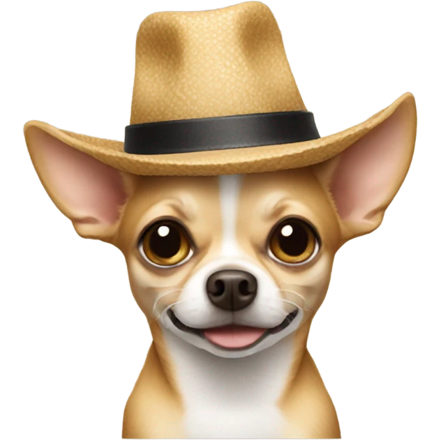 Chihuahua with a hat  emoji
