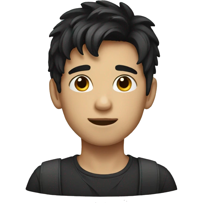 dark hair boy  emoji