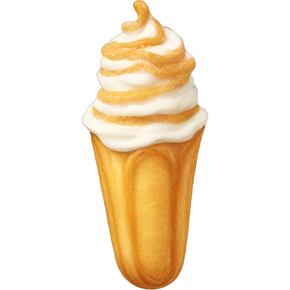 Filled cream churro  emoji