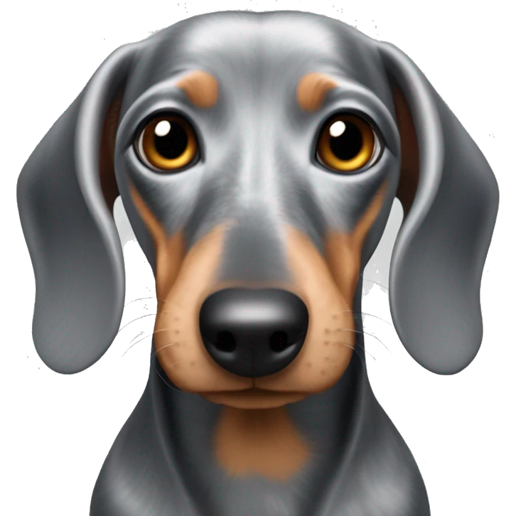 Silver dapple dachshund  emoji