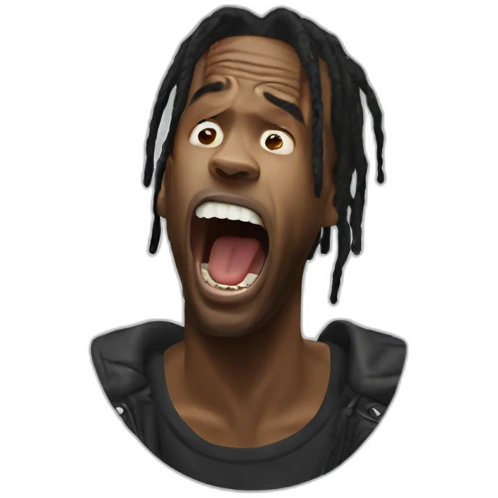 travis scott screaming emoji