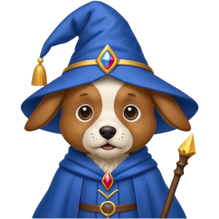 Dog wizard emoji