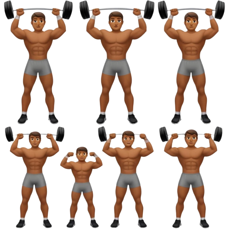 sanxingdui bronze man doing 12 differeng things emoji