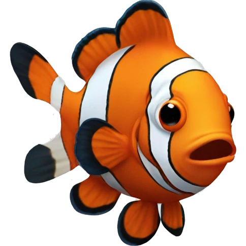 Sad emo clown fish  emoji