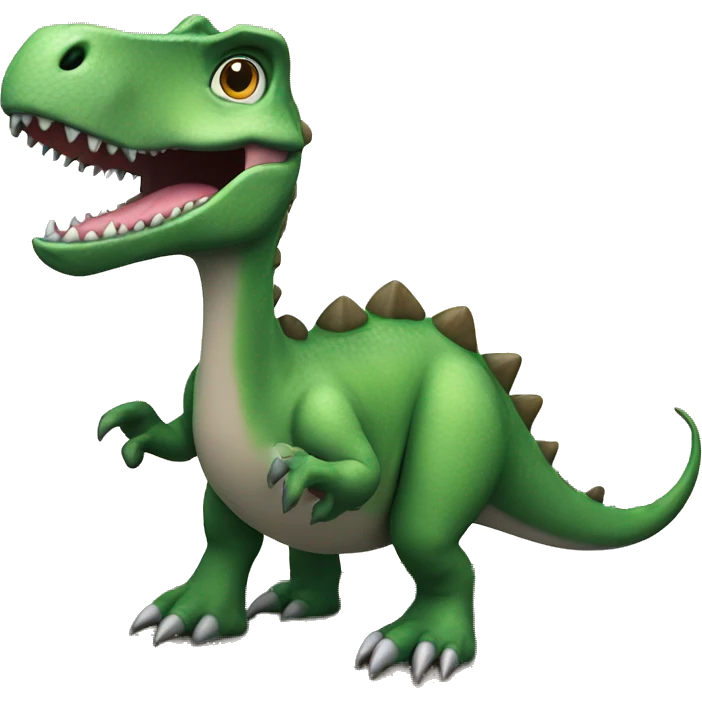 Dinosaur on a dinosaur on a dinosaur ￼ emoji
