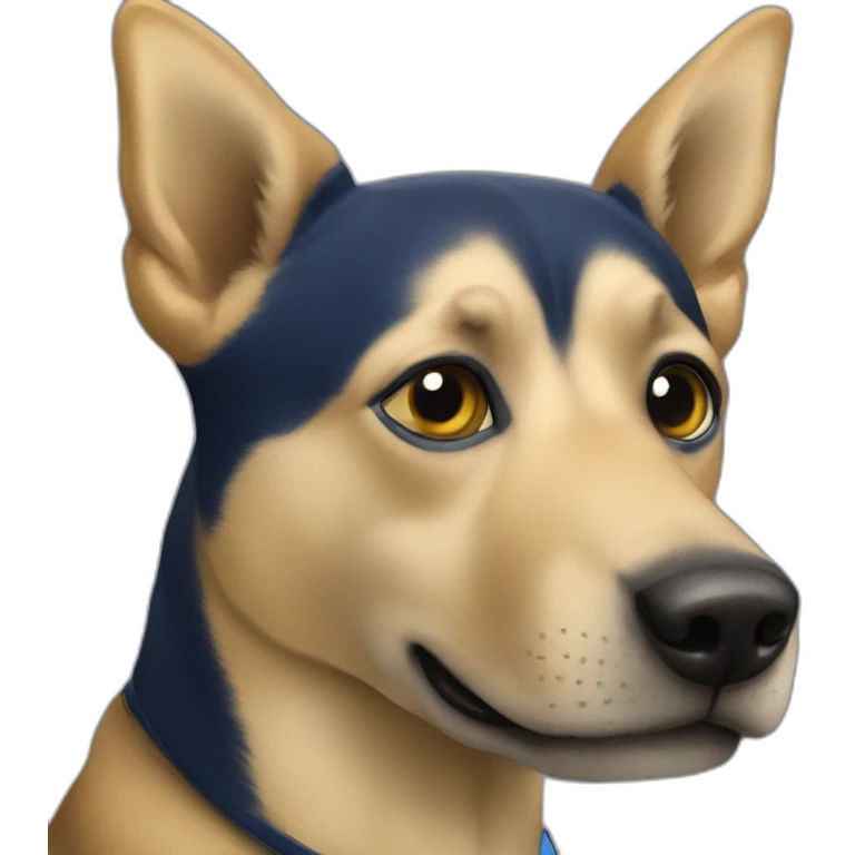 un perro fanático de boca juniors  emoji